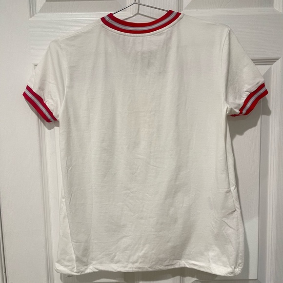 Miu Miu White Tee with Red Accents - Picture 5 of 10